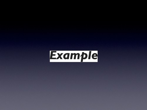 Example