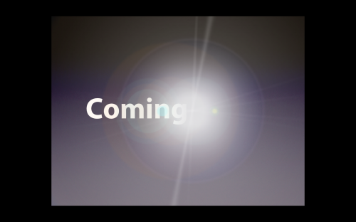 Keynoteエフェクト: Coming Soon